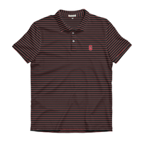 Thumbnail for Peach State Pride UGA Block G Poplar Performance Polo - Black/White/Red