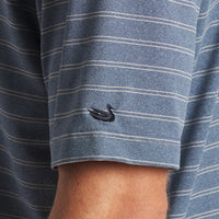 Thumbnail for Newcastle Stripe Featherlight  Performance Polo - Washed Lunar
