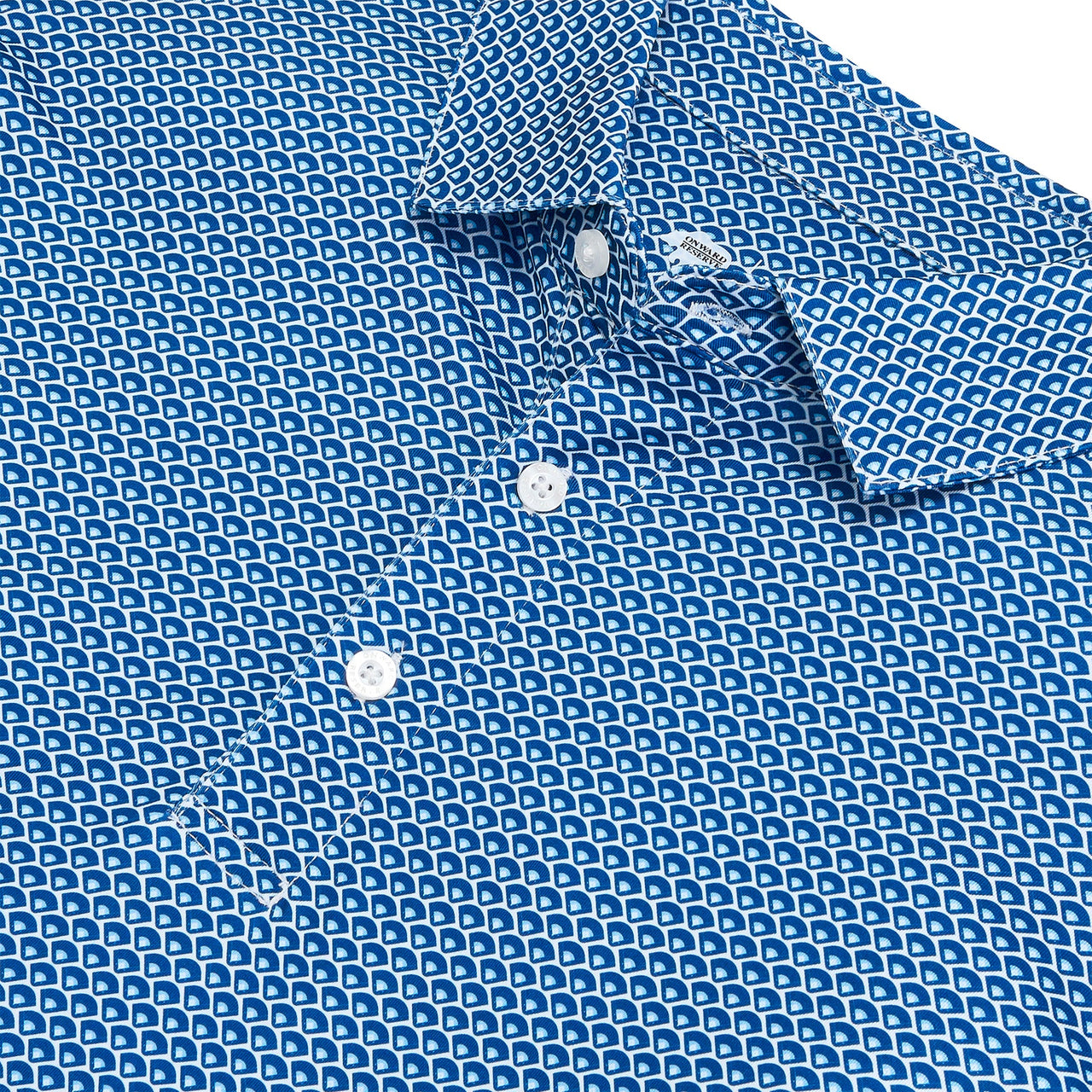 Home Team Printed Performance Polo - Navy