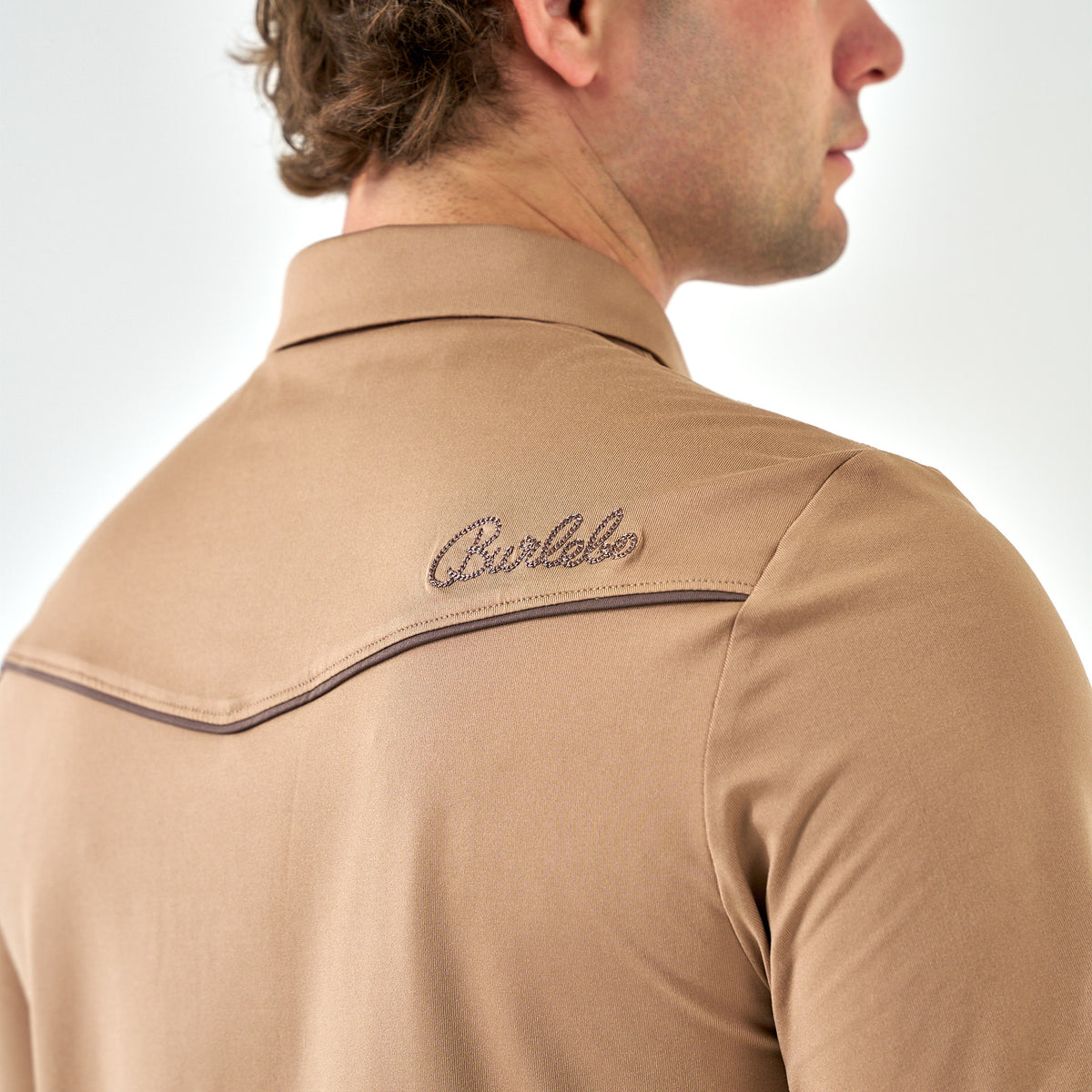 Pearl Snap Mallards Performance Polo - Khaki