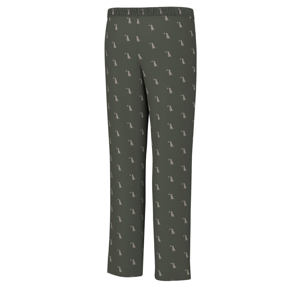 Local Boy Pajama Pant - Dark Olive Dog & Moon