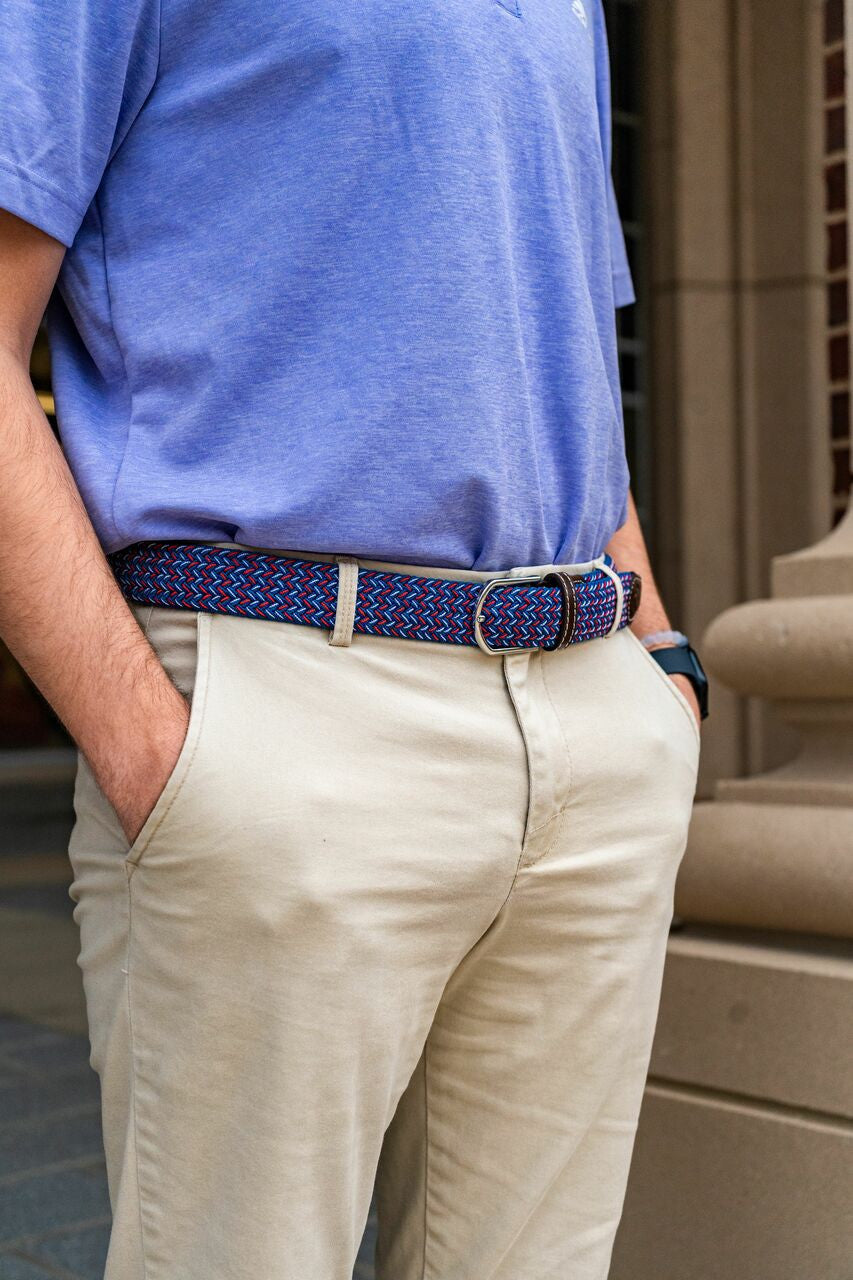 The Plymouth Woven Elastic Stretch Belt