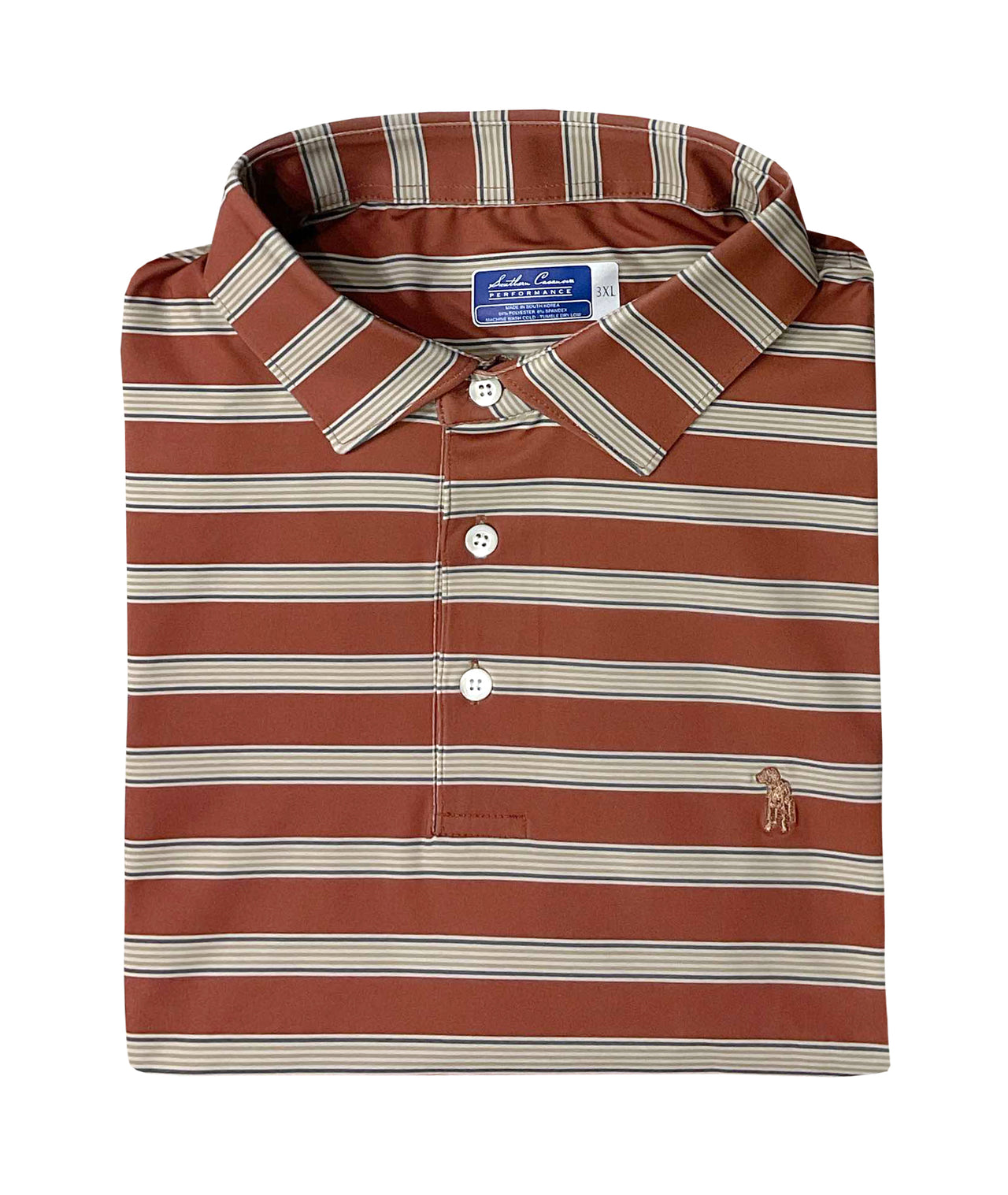 Southern Casanova Base Camp Performance Stripe Polo