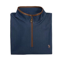 Thumbnail for Southern Casanova Performance Quarter Zip - Dark Denim Blue