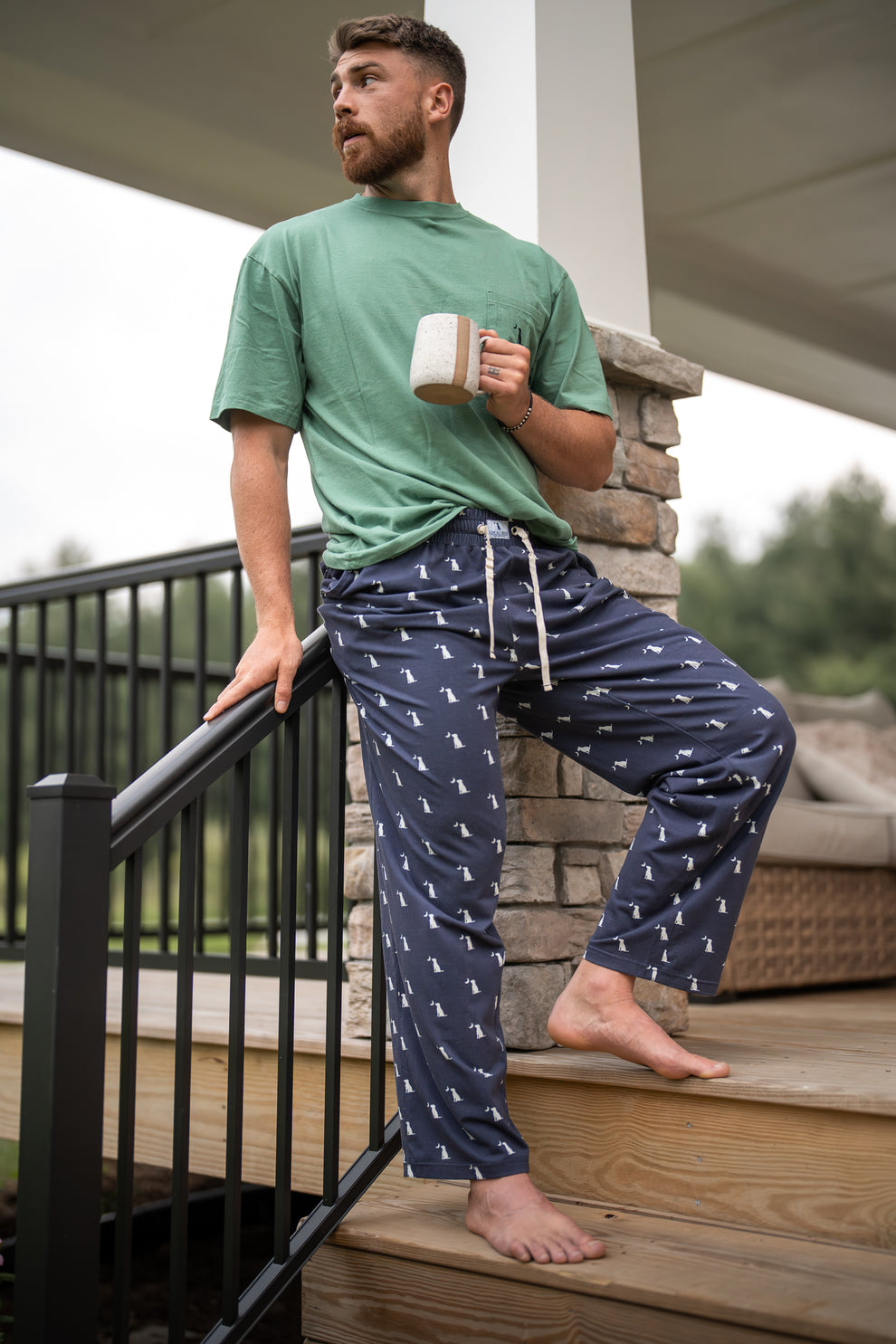 Local Boy Dog & Moon Pajama Pant - Navy