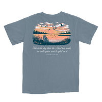 Thumbnail for Rejoice Short Sleeve T-Shirt - Ice Blue