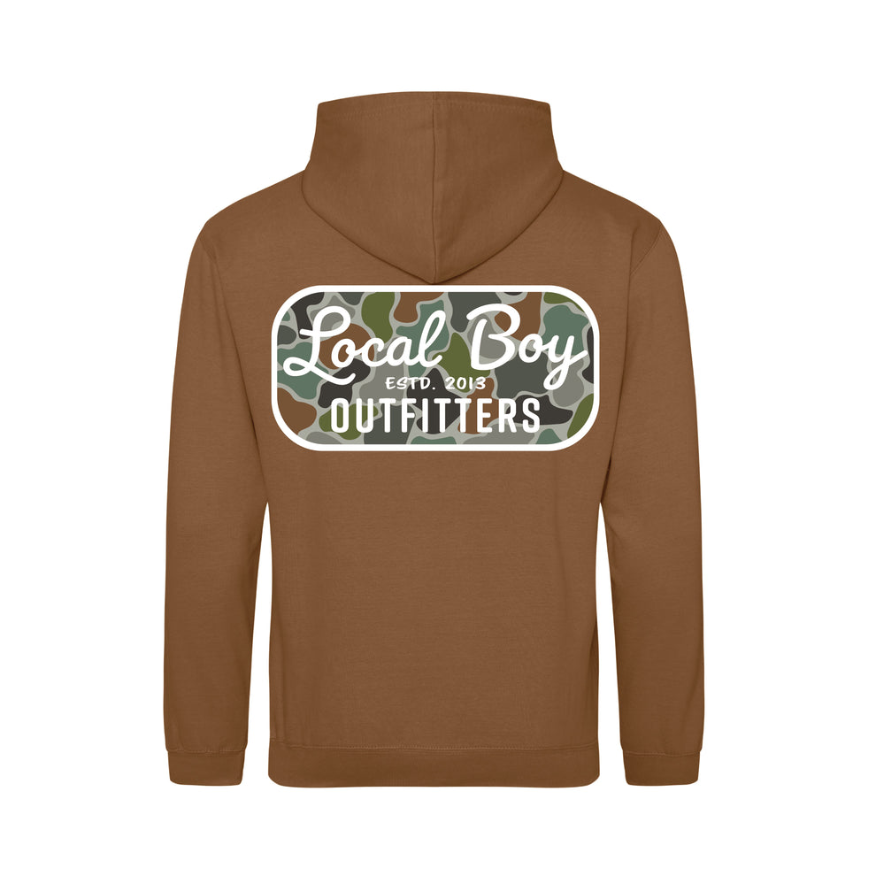 Youth Retro Patch FC Brushwood Hoodie - Caramel Toffee