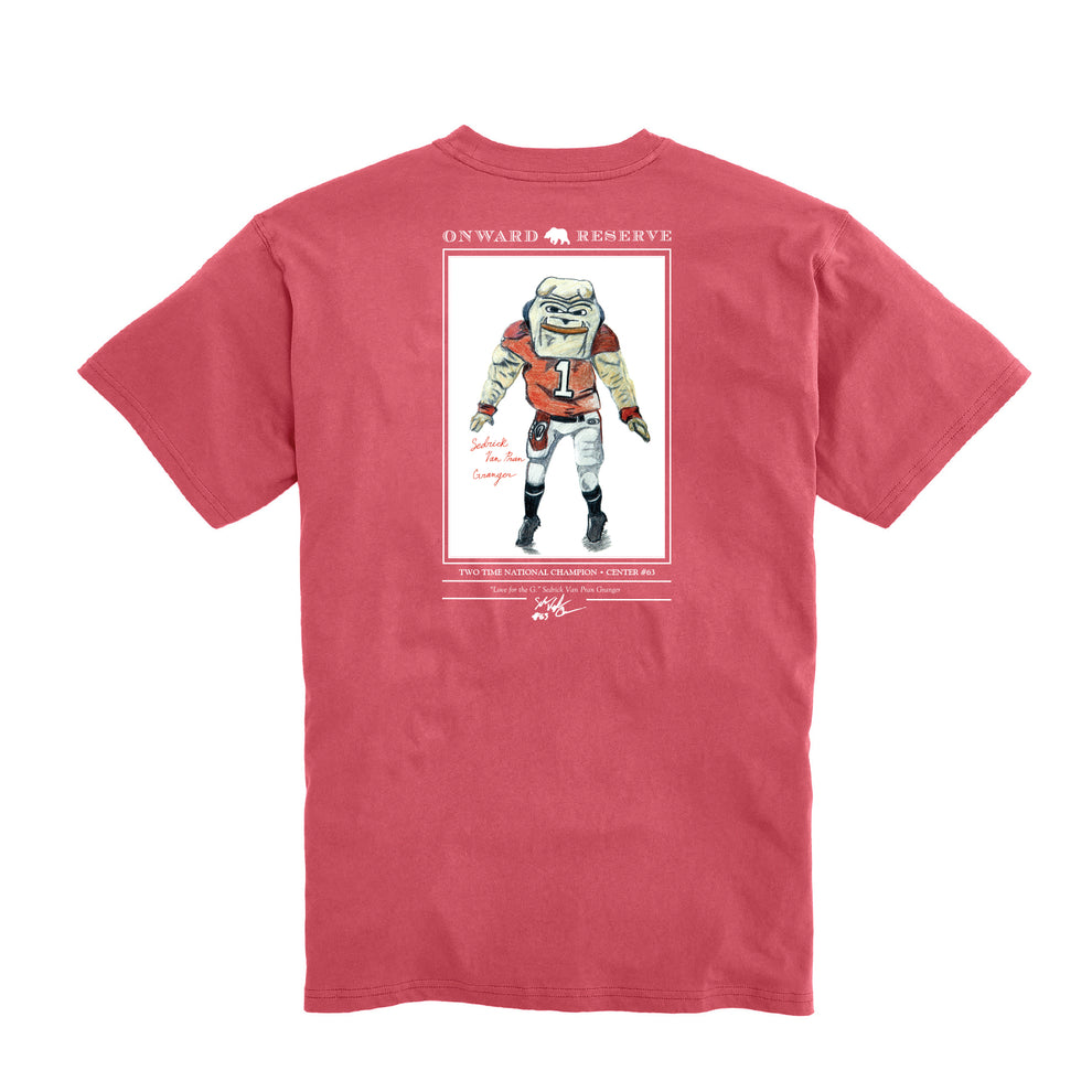 Hairy Dawg Sedrick Van Pran Granger SS Tee - Washed Red