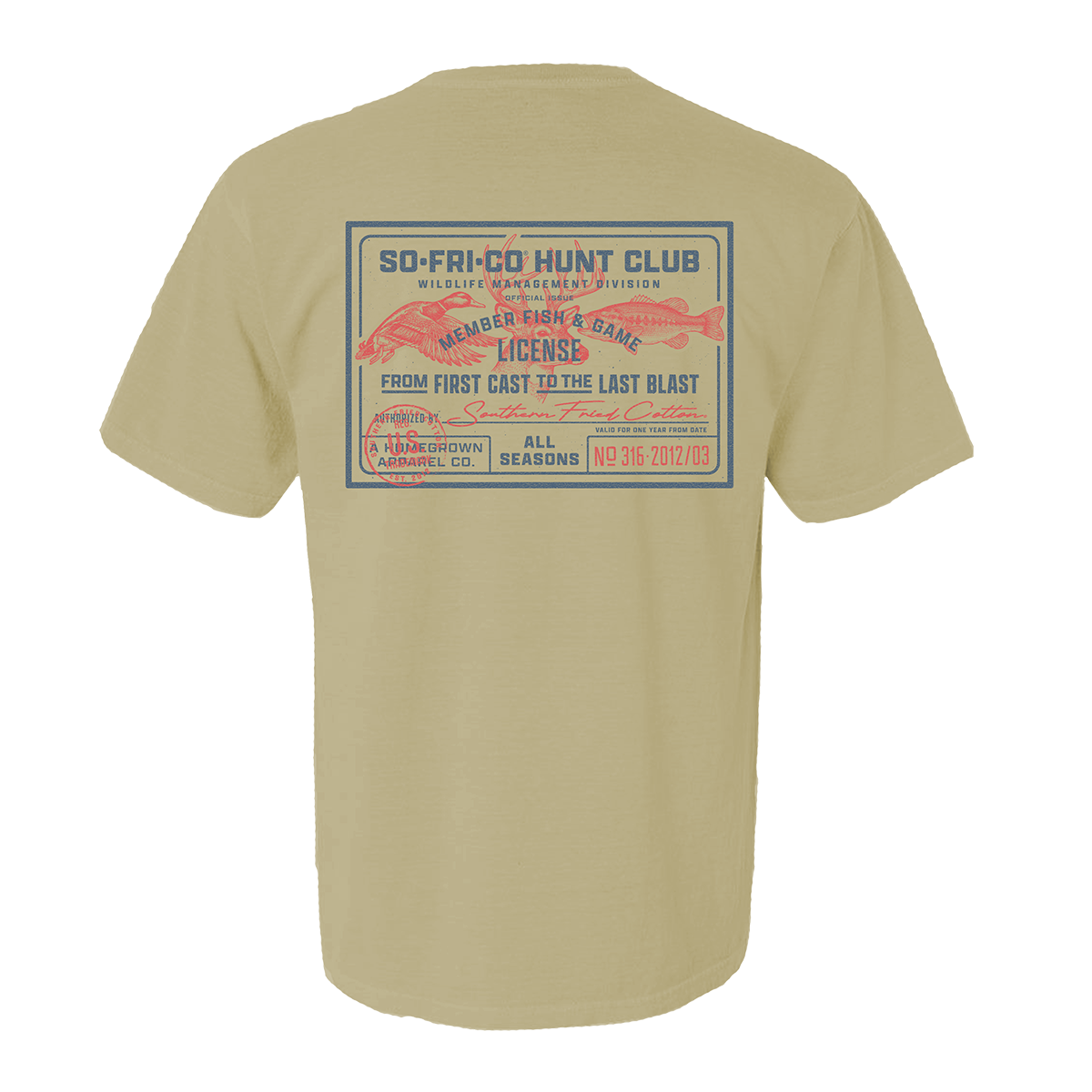 SoFriCo Hunt Club Short Sleeve T-Shirt - Sandstone
