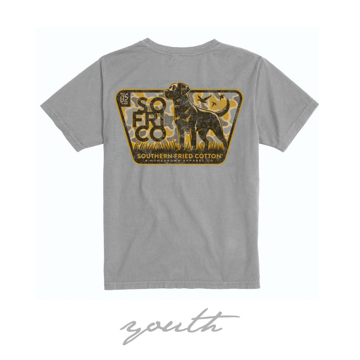 Youth Duck Camo SS Tee - Granite
