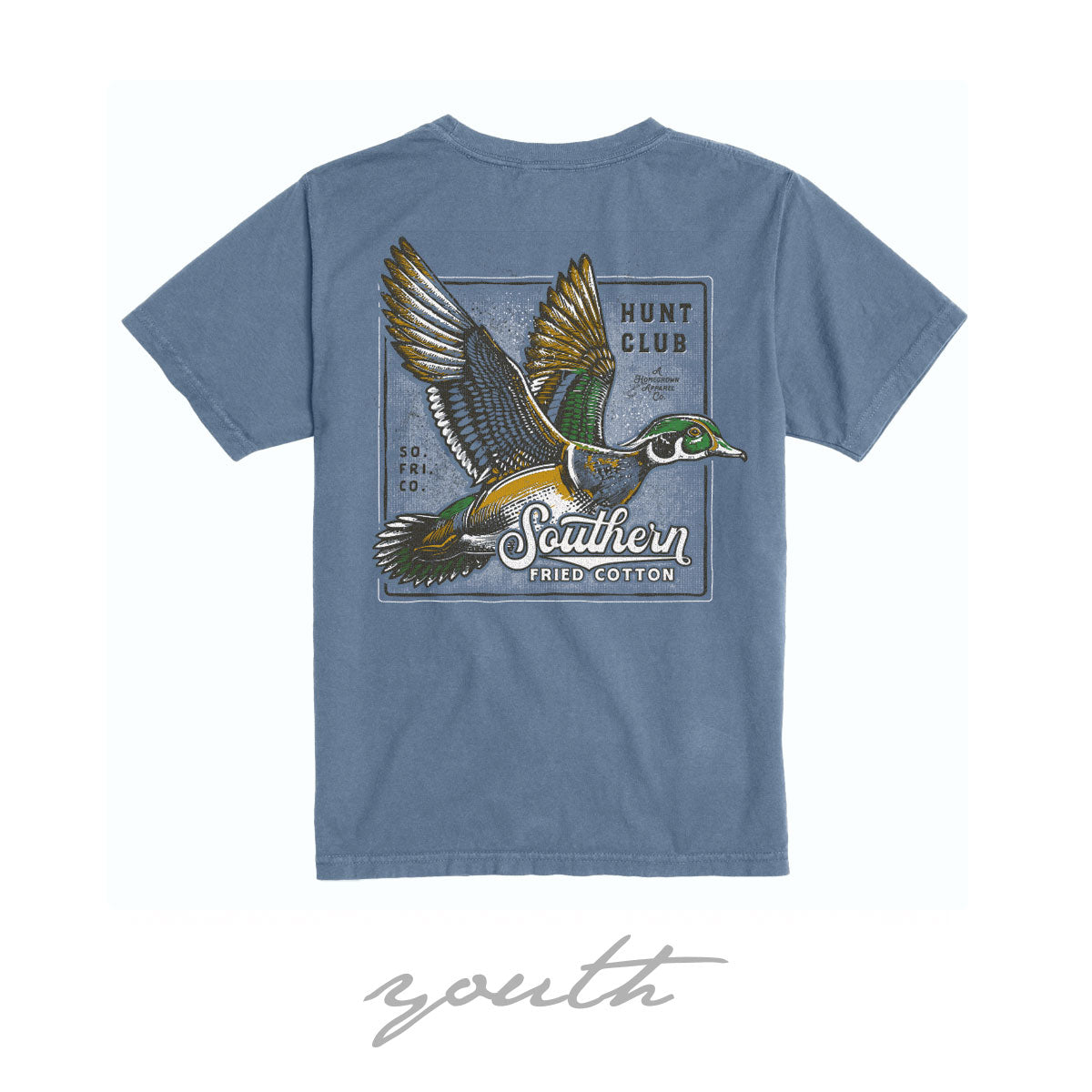 Youth Woody SS Tee - Blue Jean
