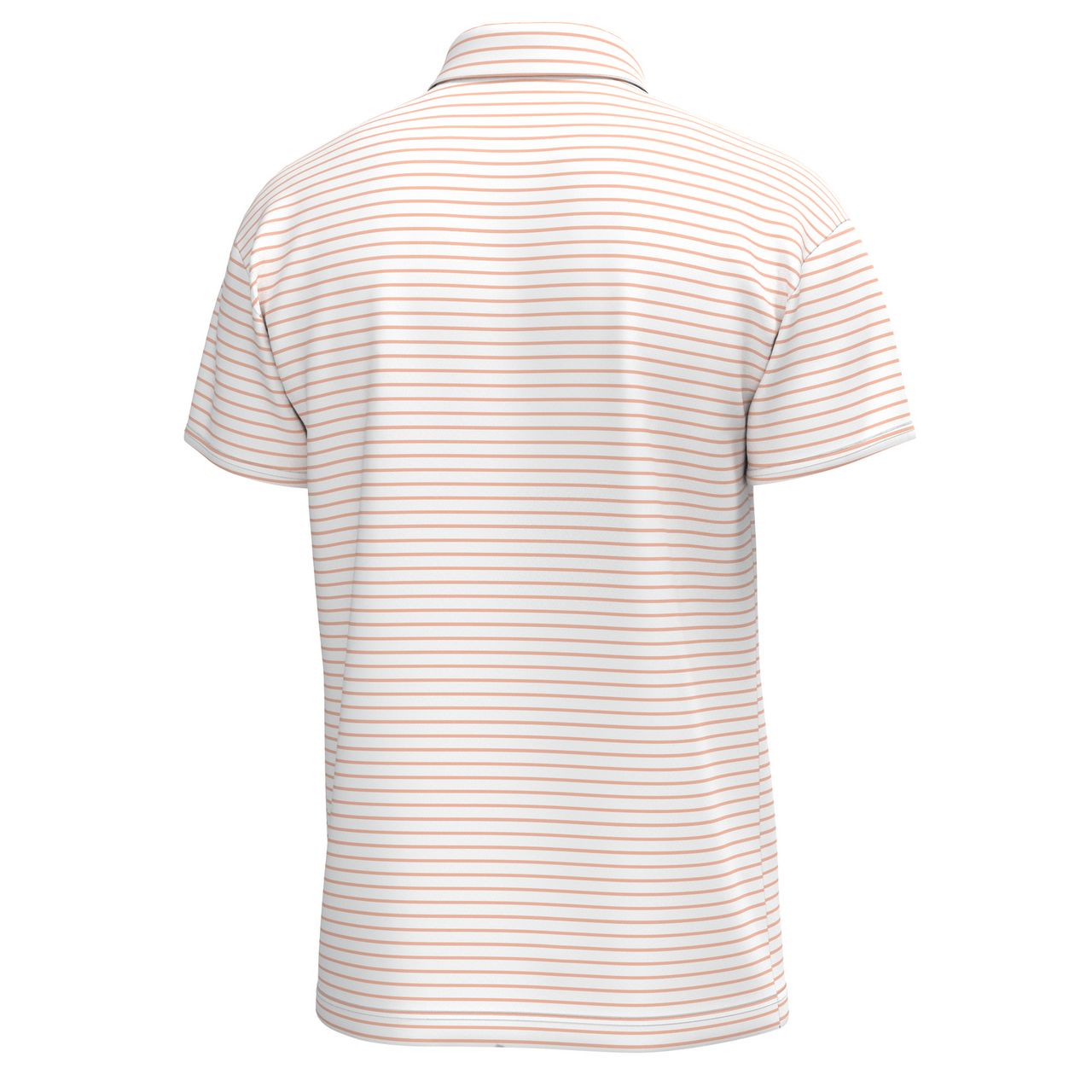 Edisto Polo - Peach/White