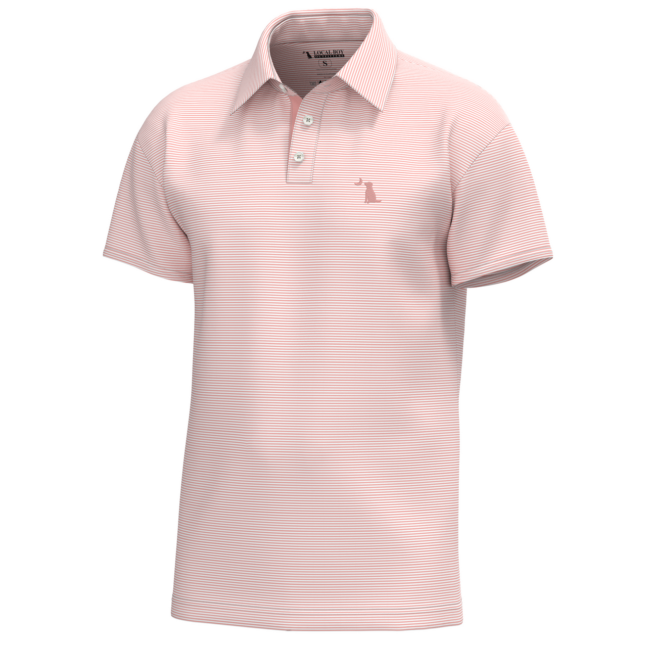 Youth Palms Polo - Sorbet/White