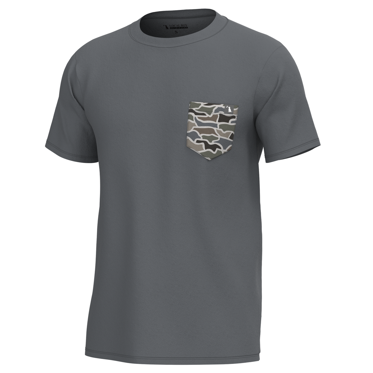 Heather Blend SS Tee - Graphite/Cool Oak