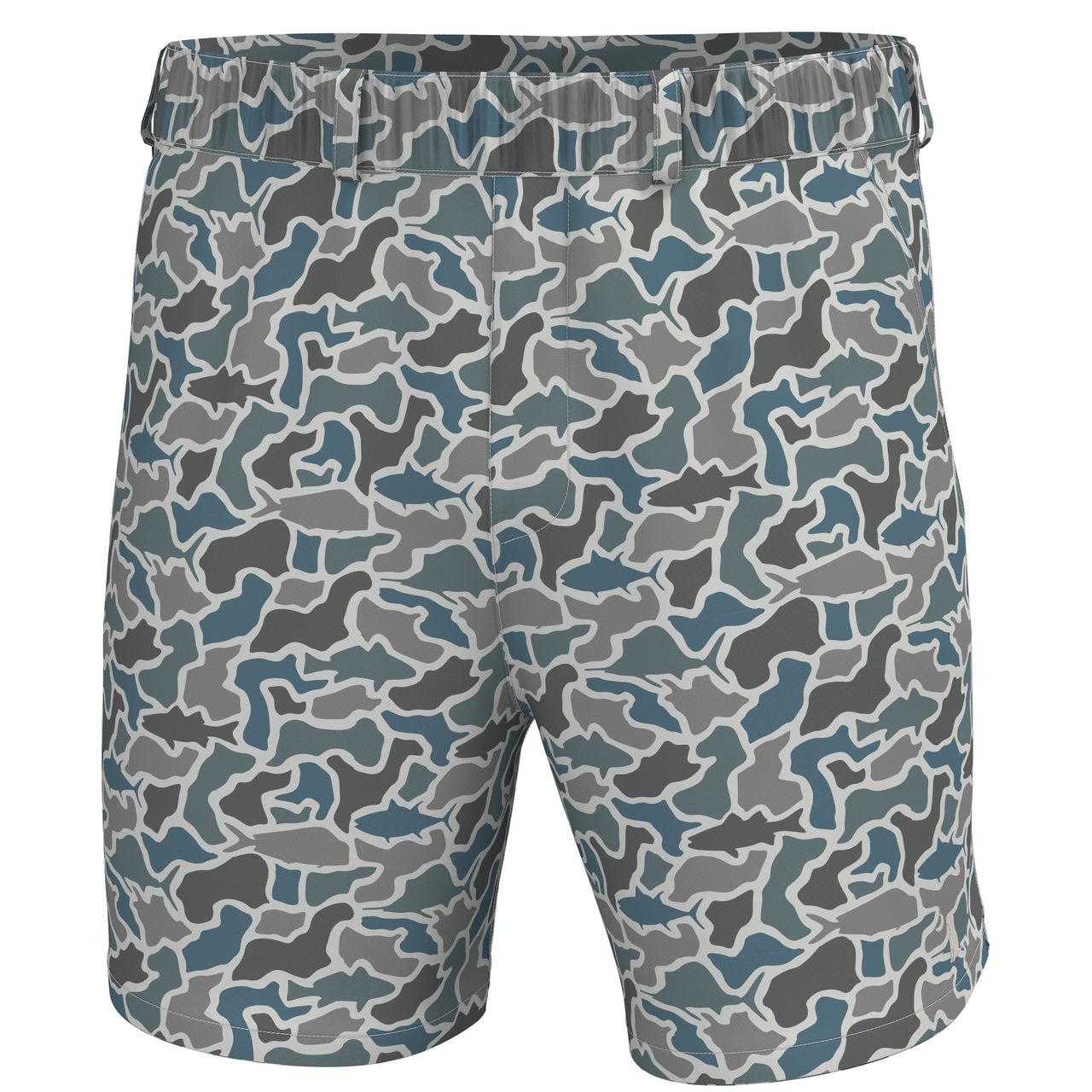 Local Boy Volley Shorts - Fish Camo