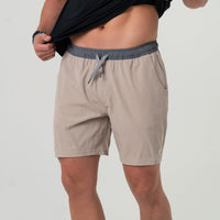 Thumbnail for Athletic Short - Heather Khaki - Venado Camo Liner