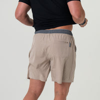 Thumbnail for Athletic Short - Heather Khaki - Venado Camo Liner