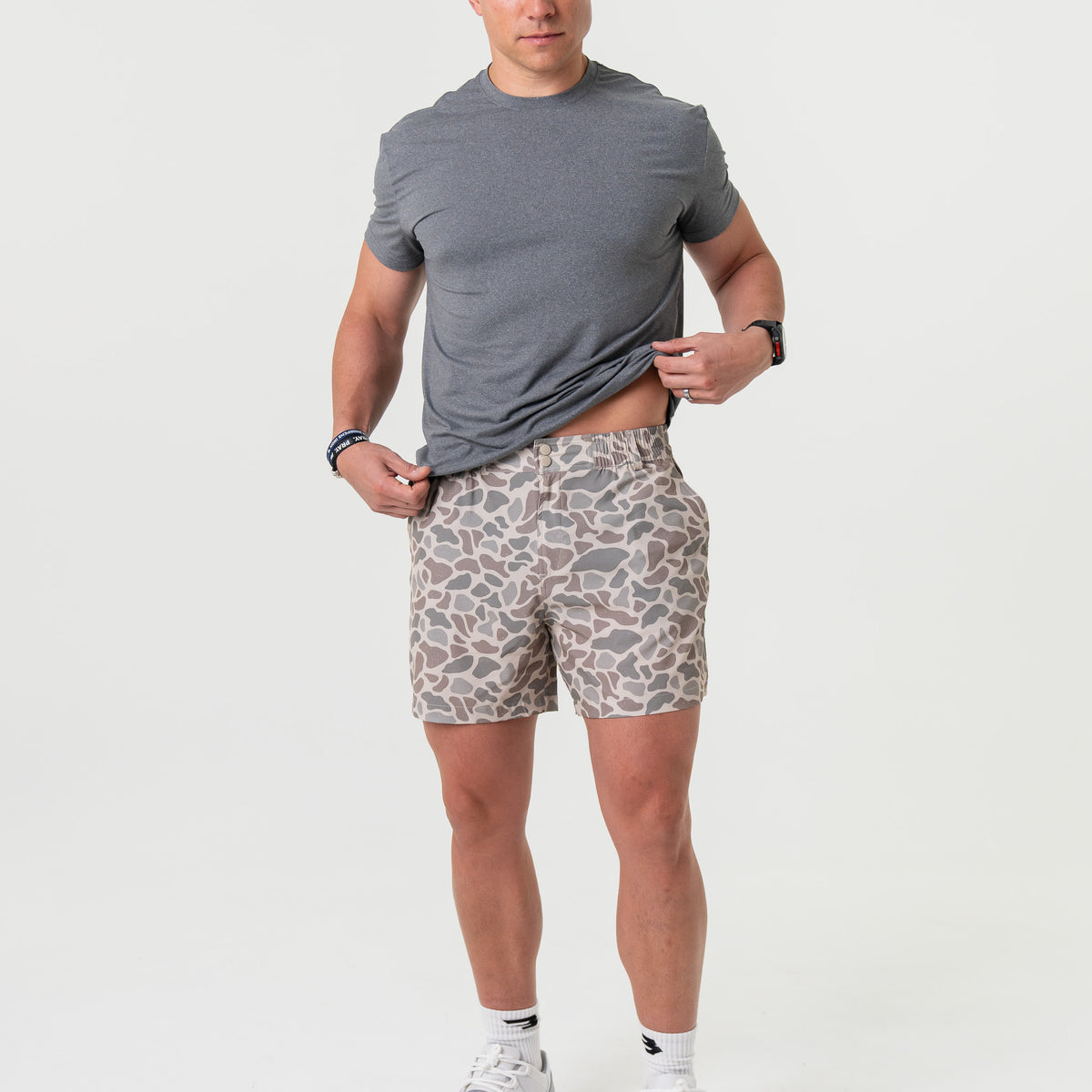 Everyday Short 7" - Classic Deer Camo - Grey Pocket