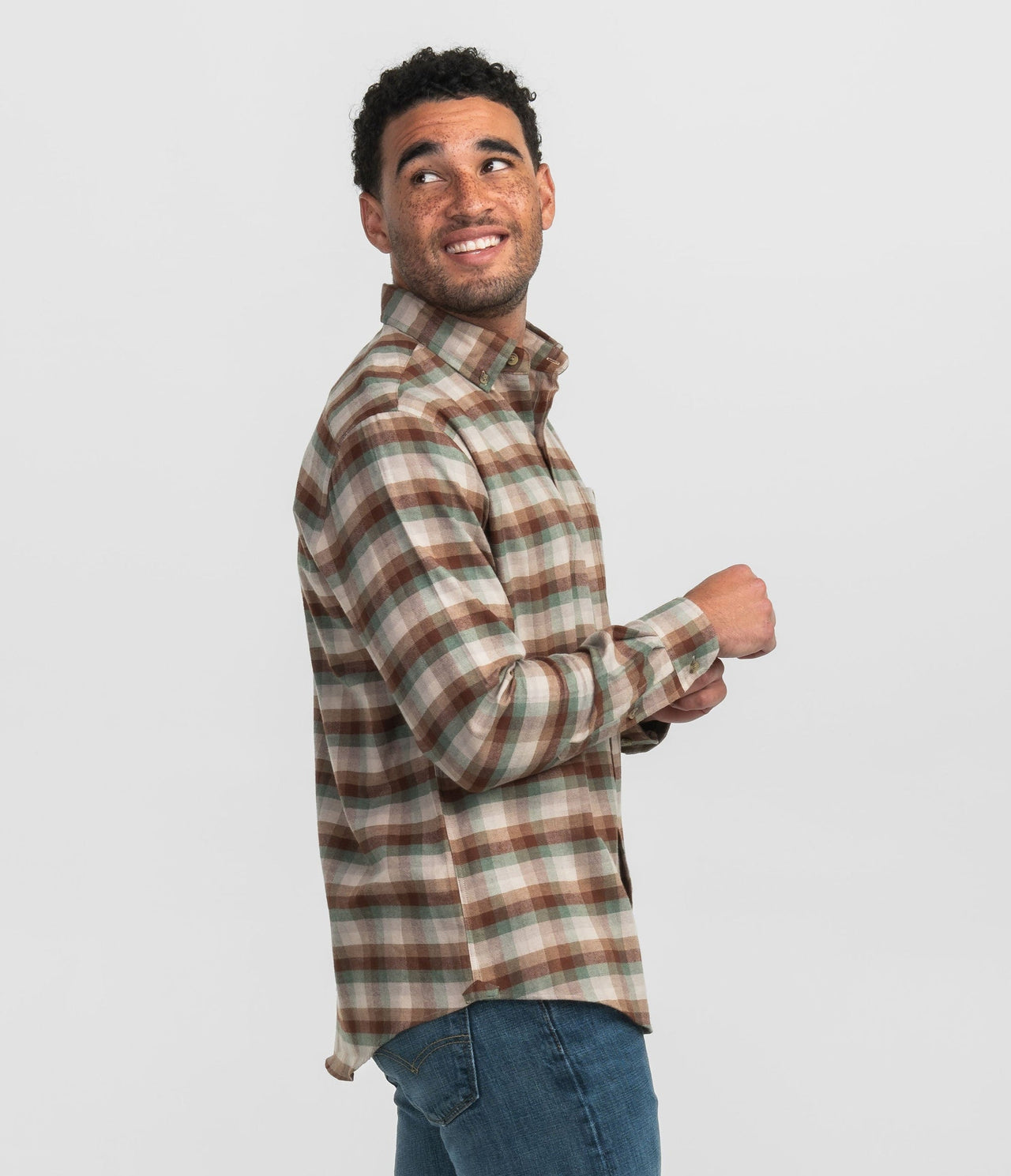 Harding LS Flannel Button Down