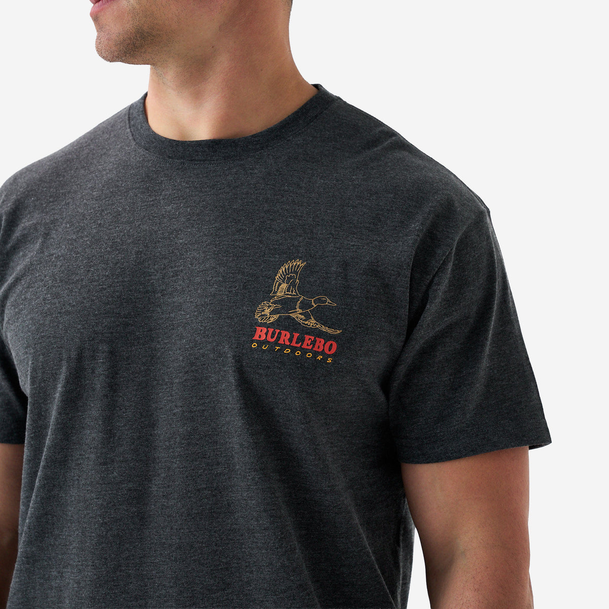 Duck Wild SS Tee - Heather Black