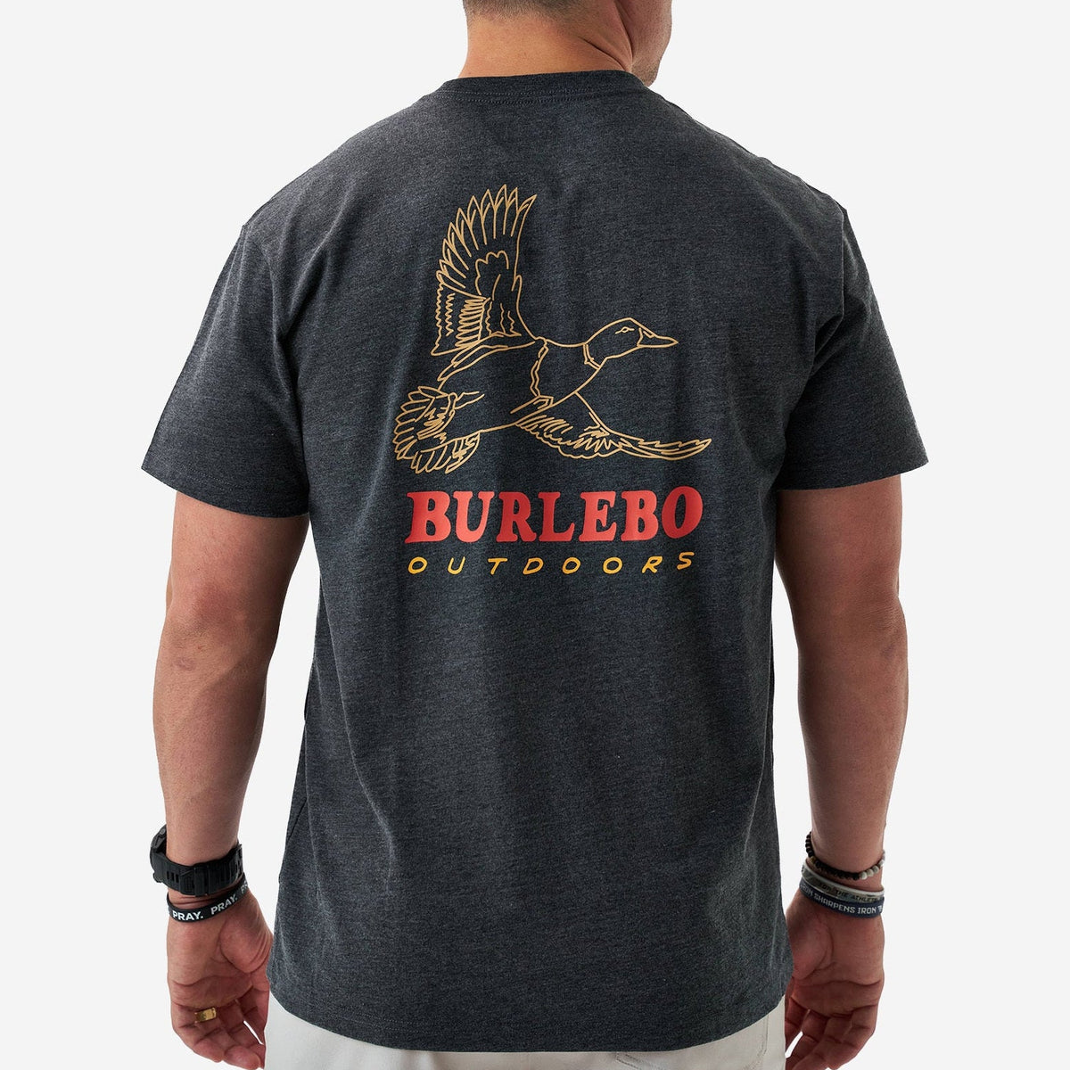 Duck Wild SS Tee - Heather Black