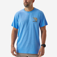 Thumbnail for Mallard Camo Dog SS Tee - Heather Periwinkle