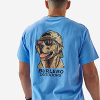 Thumbnail for Mallard Camo Dog SS Tee - Heather Periwinkle