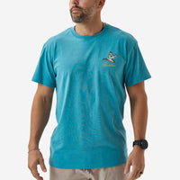 Thumbnail for Pintail Triangle Duck SS Tee - Heather Cyan