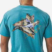 Thumbnail for Pintail Triangle Duck SS Tee - Heather Cyan
