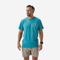 Thumbnail for Pintail Triangle Duck SS Tee - Heather Cyan