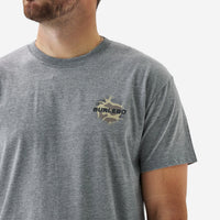 Thumbnail for Rad Dad Deer Camo SS Tee - Dark Heather Grey