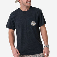 Thumbnail for Rad Dad Deer Camo SS Tee - Heather Black