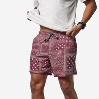 Thumbnail for Swim Trunk - Duck Paisley - Maroon
