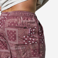 Thumbnail for Swim Trunk - Duck Paisley - Maroon
