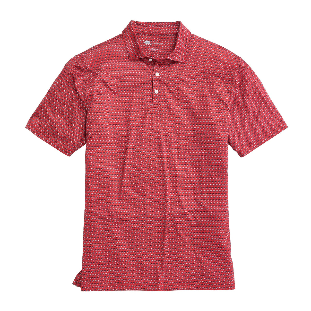 Onward Reserve Standing Bulldog Printed Polo- Red