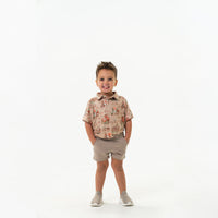 Thumbnail for Youth Polo - Cowboy Up Khaki
