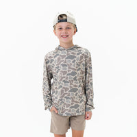 Thumbnail for Youth Performance Hoodie - Classic Deer Camo