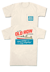 Thumbnail for Old Row Outdoors Vintage Boat SS Pocket Tee - Ivory