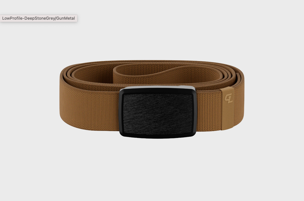 Low Profile Groove Belt - Buck/Black