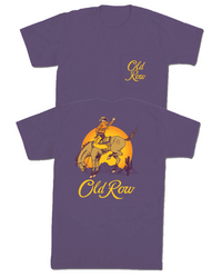 Thumbnail for Old Row Crown Cowboy SS Tee - Wine