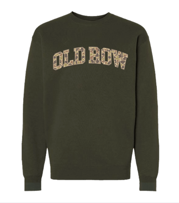Old Row Camo Crewneck - Army Green