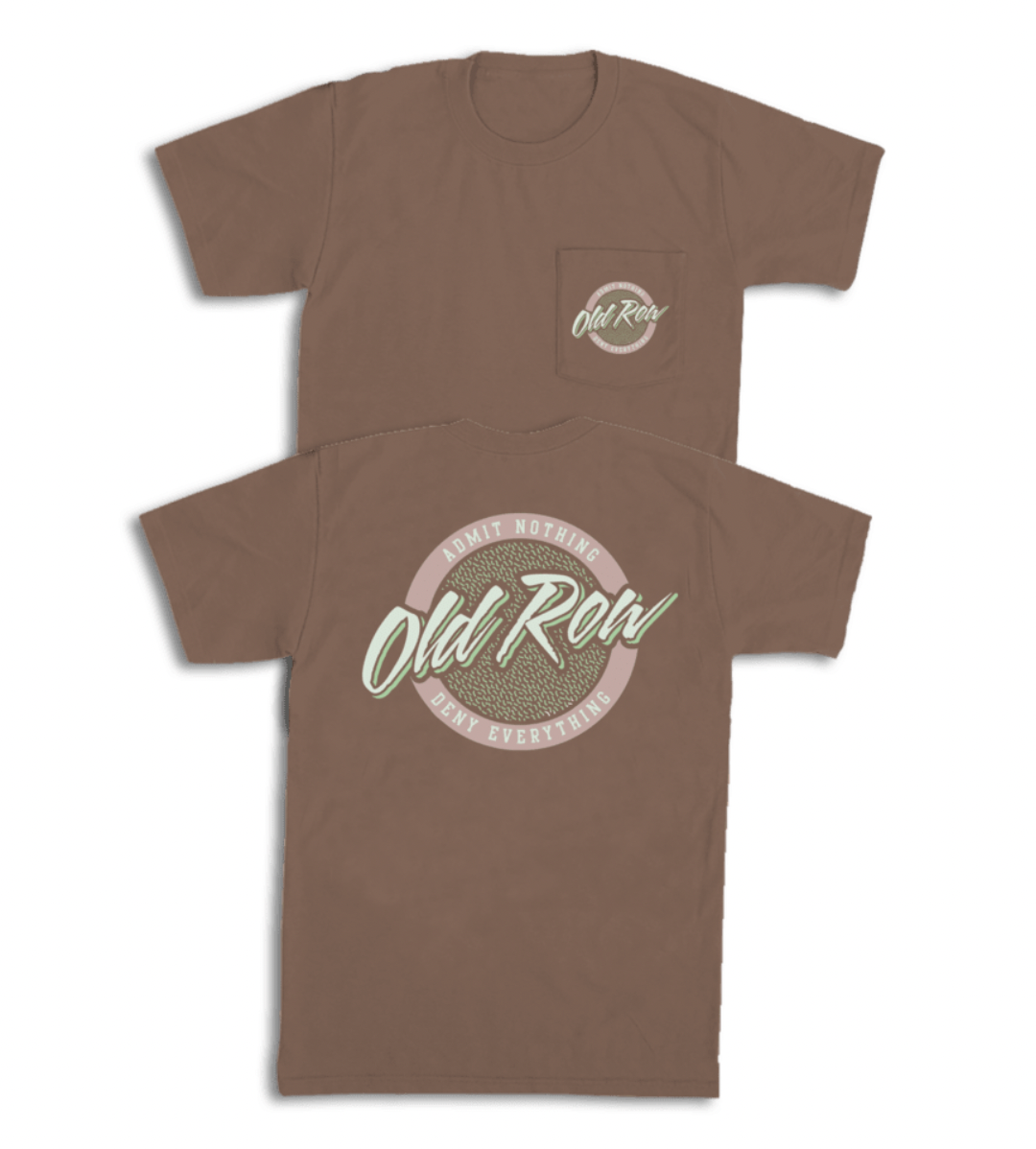 Old Row Circle Logo SS Tee - Espresso