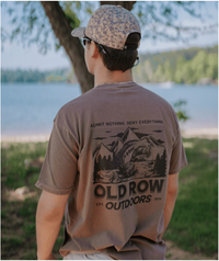 Thumbnail for Old Row Outdoors Bass Mountain Pocket SS Tee - Espresso