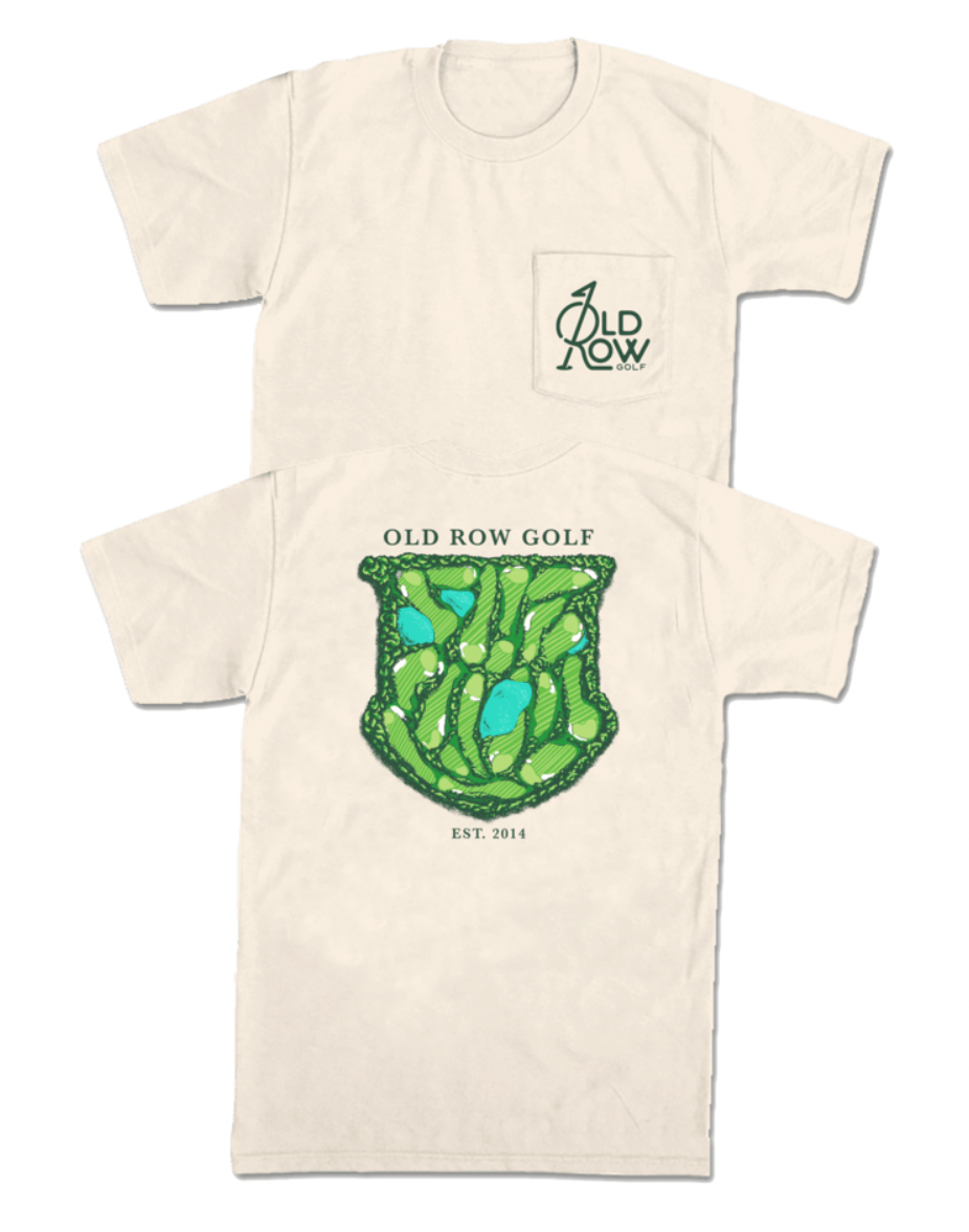 Old Row Golf Course Pocket SS Tee - Ivory
