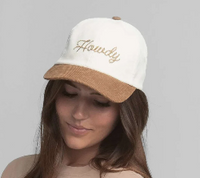 Thumbnail for Corduroy Howdy Cap - Parchment
