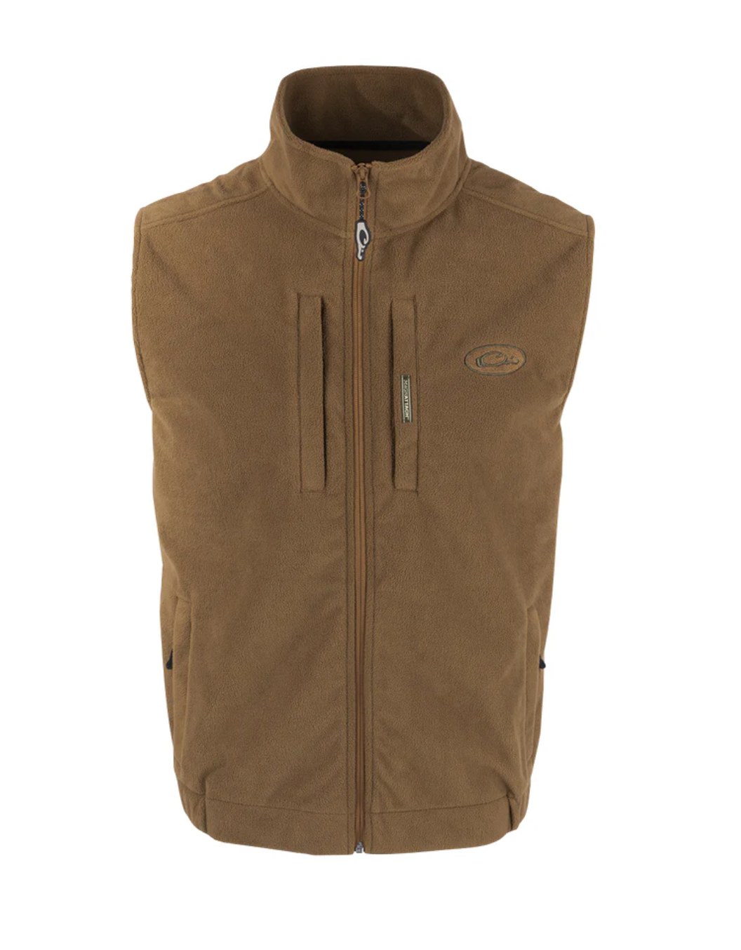 Windproof Fleece Layering Vest - Tobacco