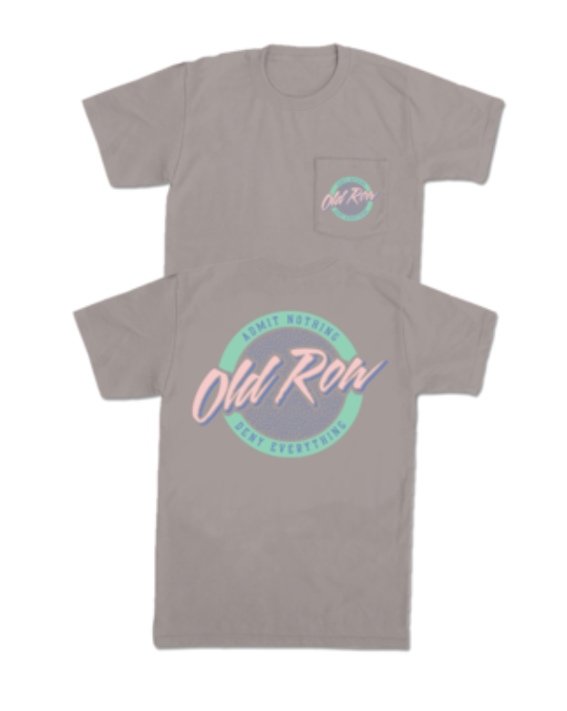 Old Row Circle Logo SS Tee - Grey