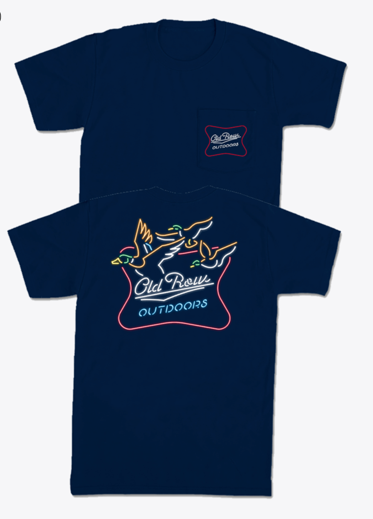 Old Row Outdoors Neon Duck Pocket SS Tee