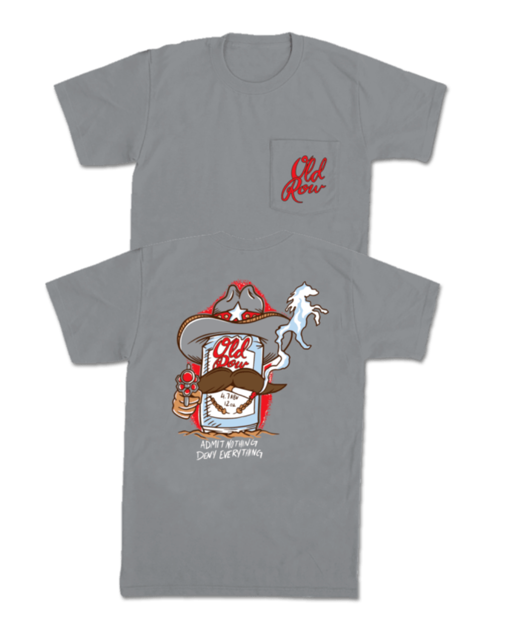 Smokin Cowboy SS Tee - Granite