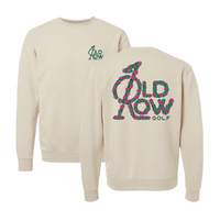 Thumbnail for Old Row Golf Flower Pigment Dyed Crewneck